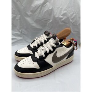 Nike Court Borough 2 SE Low Summit White Pink Prime - DJ0040-100 Size 7Y